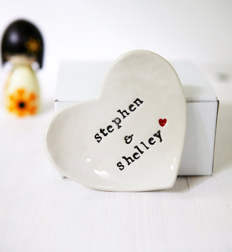 Wedding Gift Personalised Ring Dish Custom Wedding Ring Dish